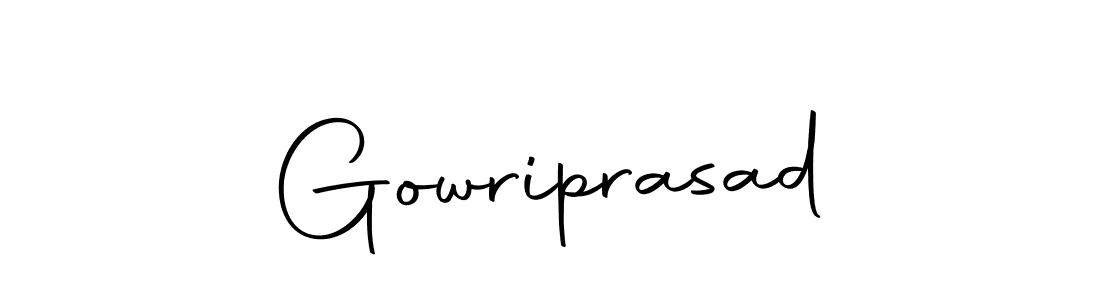 Make a beautiful signature design for name Gowriprasad. Use this online signature maker to create a handwritten signature for free. Gowriprasad signature style 10 images and pictures png