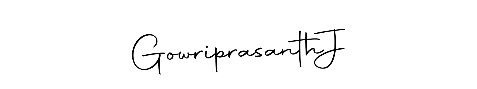 Make a beautiful signature design for name Gowriprasanth  J. With this signature (Autography-DOLnW) style, you can create a handwritten signature for free. Gowriprasanth  J signature style 10 images and pictures png