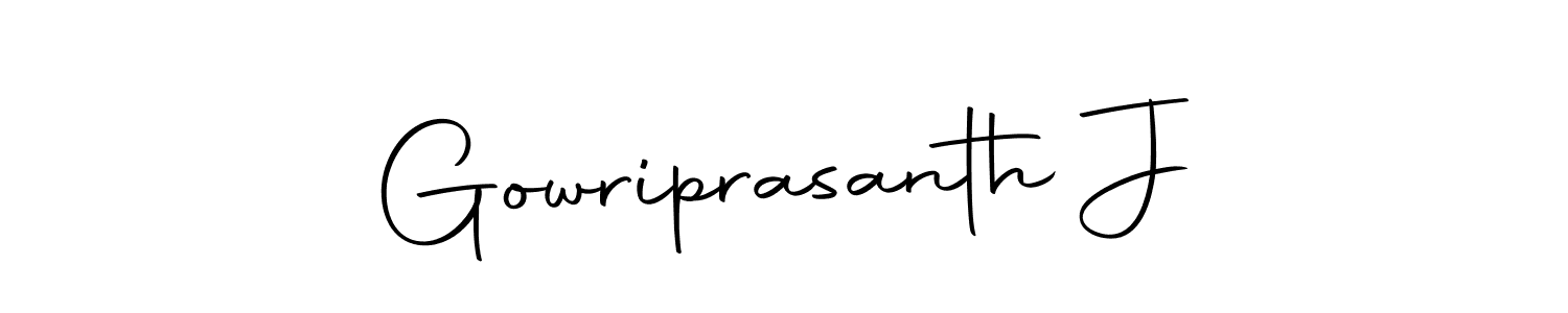 Make a short Gowriprasanth J signature style. Manage your documents anywhere anytime using Autography-DOLnW. Create and add eSignatures, submit forms, share and send files easily. Gowriprasanth J signature style 10 images and pictures png