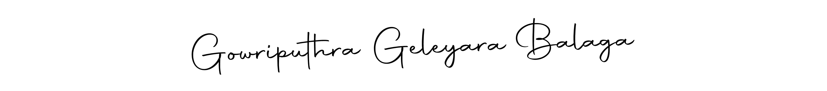Design your own signature with our free online signature maker. With this signature software, you can create a handwritten (Autography-DOLnW) signature for name Gowriputhra Geleyara Balaga. Gowriputhra Geleyara Balaga signature style 10 images and pictures png