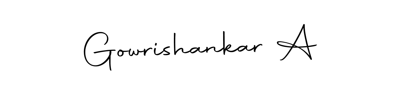 It looks lik you need a new signature style for name Gowrishankar A. Design unique handwritten (Autography-DOLnW) signature with our free signature maker in just a few clicks. Gowrishankar A signature style 10 images and pictures png