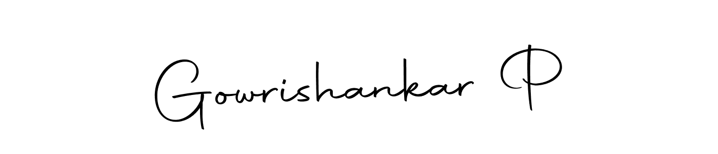 Gowrishankar P stylish signature style. Best Handwritten Sign (Autography-DOLnW) for my name. Handwritten Signature Collection Ideas for my name Gowrishankar P. Gowrishankar P signature style 10 images and pictures png