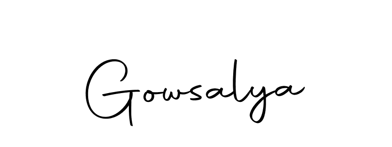 Create a beautiful signature design for name Gowsalya. With this signature (Autography-DOLnW) fonts, you can make a handwritten signature for free. Gowsalya signature style 10 images and pictures png