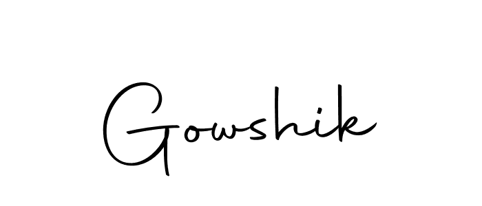 Make a beautiful signature design for name Gowshik. Use this online signature maker to create a handwritten signature for free. Gowshik signature style 10 images and pictures png