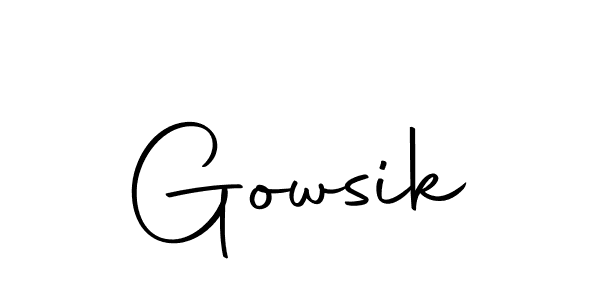 You can use this online signature creator to create a handwritten signature for the name Gowsik. This is the best online autograph maker. Gowsik signature style 10 images and pictures png