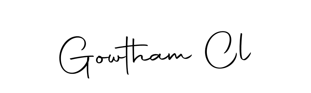 You can use this online signature creator to create a handwritten signature for the name Gowtham Cl. This is the best online autograph maker. Gowtham Cl signature style 10 images and pictures png