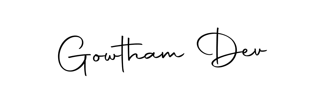 How to make Gowtham Dev signature? Autography-DOLnW is a professional autograph style. Create handwritten signature for Gowtham Dev name. Gowtham Dev signature style 10 images and pictures png