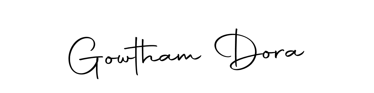 How to make Gowtham Dora signature? Autography-DOLnW is a professional autograph style. Create handwritten signature for Gowtham Dora name. Gowtham Dora signature style 10 images and pictures png