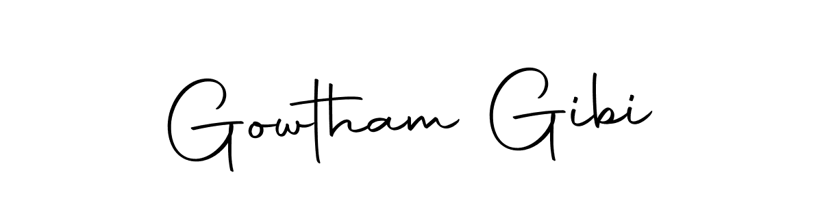 How to make Gowtham Gibi signature? Autography-DOLnW is a professional autograph style. Create handwritten signature for Gowtham Gibi name. Gowtham Gibi signature style 10 images and pictures png