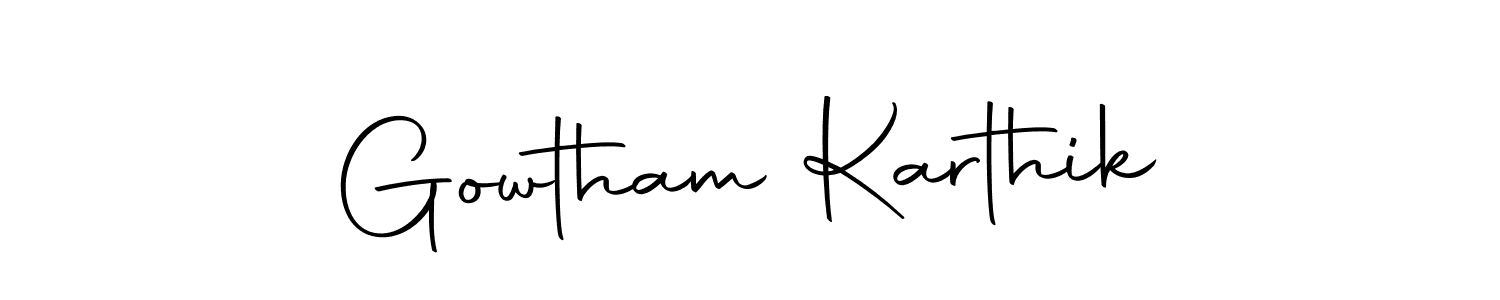 How to make Gowtham Karthik signature? Autography-DOLnW is a professional autograph style. Create handwritten signature for Gowtham Karthik name. Gowtham Karthik signature style 10 images and pictures png