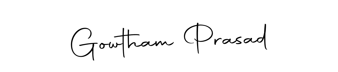 Create a beautiful signature design for name Gowtham Prasad. With this signature (Autography-DOLnW) fonts, you can make a handwritten signature for free. Gowtham Prasad signature style 10 images and pictures png