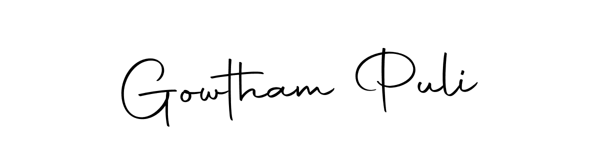 Similarly Autography-DOLnW is the best handwritten signature design. Signature creator online .You can use it as an online autograph creator for name Gowtham Puli. Gowtham Puli signature style 10 images and pictures png