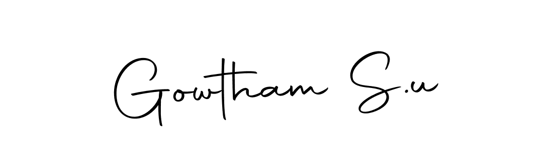 How to Draw Gowtham S.u signature style? Autography-DOLnW is a latest design signature styles for name Gowtham S.u. Gowtham S.u signature style 10 images and pictures png