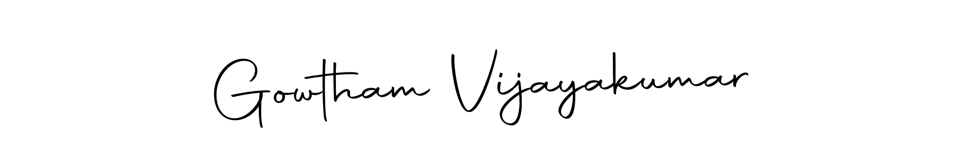 Make a beautiful signature design for name Gowtham Vijayakumar. With this signature (Autography-DOLnW) style, you can create a handwritten signature for free. Gowtham Vijayakumar signature style 10 images and pictures png