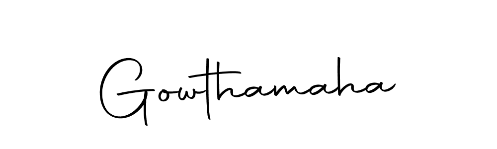 How to make Gowthamaha signature? Autography-DOLnW is a professional autograph style. Create handwritten signature for Gowthamaha name. Gowthamaha signature style 10 images and pictures png