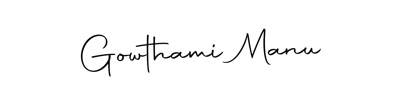 You can use this online signature creator to create a handwritten signature for the name Gowthami Manu. This is the best online autograph maker. Gowthami Manu signature style 10 images and pictures png