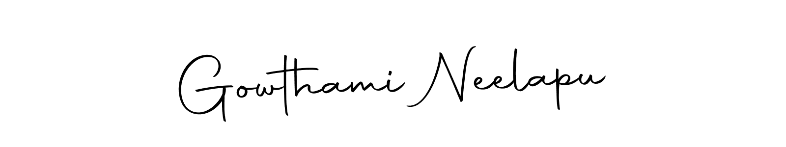 The best way (Autography-DOLnW) to make a short signature is to pick only two or three words in your name. The name Gowthami Neelapu include a total of six letters. For converting this name. Gowthami Neelapu signature style 10 images and pictures png