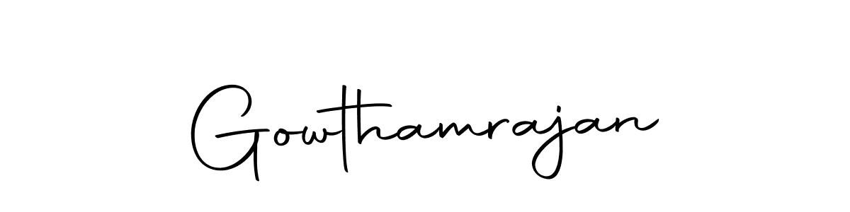 Use a signature maker to create a handwritten signature online. With this signature software, you can design (Autography-DOLnW) your own signature for name Gowthamrajan. Gowthamrajan signature style 10 images and pictures png