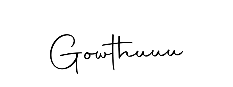 Also we have Gowthuuu name is the best signature style. Create professional handwritten signature collection using Autography-DOLnW autograph style. Gowthuuu signature style 10 images and pictures png