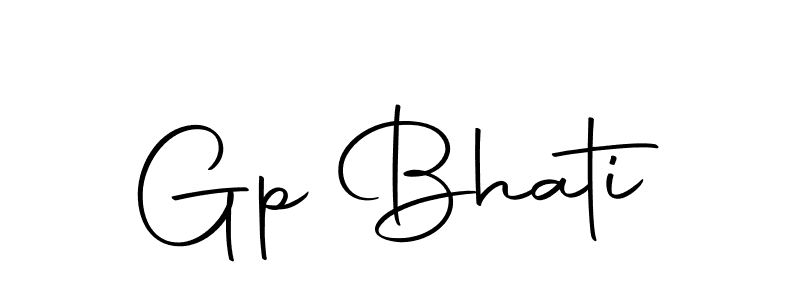 You should practise on your own different ways (Autography-DOLnW) to write your name (Gp Bhati) in signature. don't let someone else do it for you. Gp Bhati signature style 10 images and pictures png