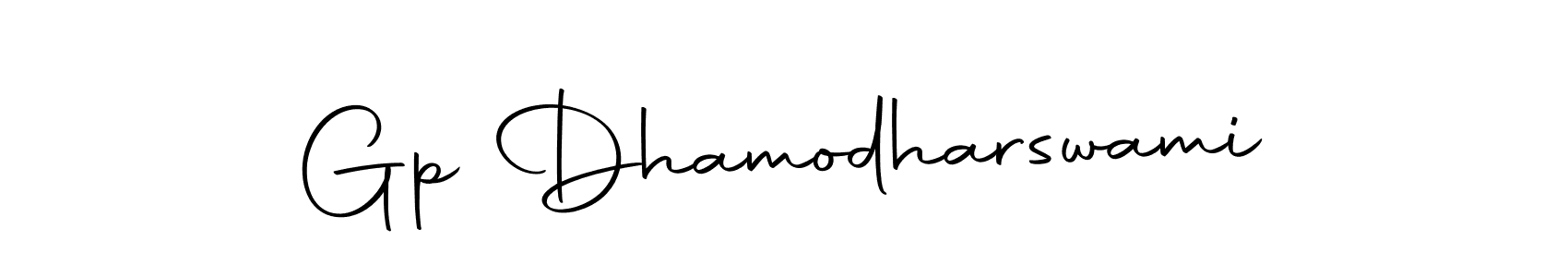 The best way (Autography-DOLnW) to make a short signature is to pick only two or three words in your name. The name Gp Dhamodharswami include a total of six letters. For converting this name. Gp Dhamodharswami signature style 10 images and pictures png
