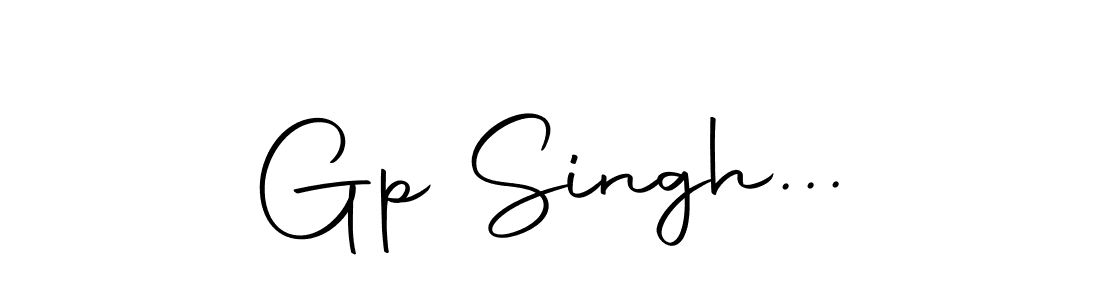 Create a beautiful signature design for name Gp Singh.... With this signature (Autography-DOLnW) fonts, you can make a handwritten signature for free. Gp Singh... signature style 10 images and pictures png