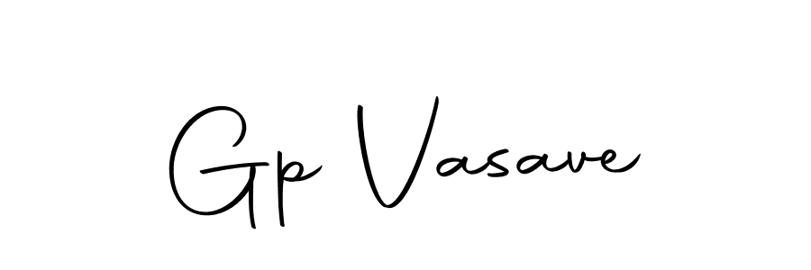 Design your own signature with our free online signature maker. With this signature software, you can create a handwritten (Autography-DOLnW) signature for name Gp Vasave. Gp Vasave signature style 10 images and pictures png