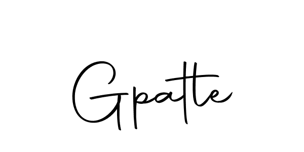 Gpatle stylish signature style. Best Handwritten Sign (Autography-DOLnW) for my name. Handwritten Signature Collection Ideas for my name Gpatle. Gpatle signature style 10 images and pictures png