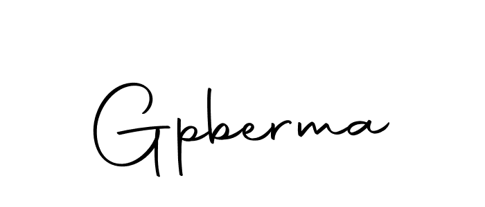 Make a beautiful signature design for name Gpberma. With this signature (Autography-DOLnW) style, you can create a handwritten signature for free. Gpberma signature style 10 images and pictures png