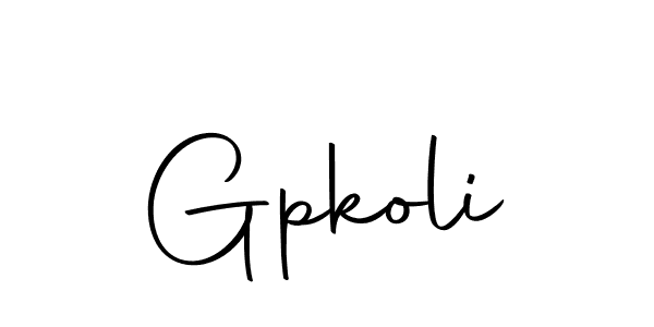 You can use this online signature creator to create a handwritten signature for the name Gpkoli. This is the best online autograph maker. Gpkoli signature style 10 images and pictures png