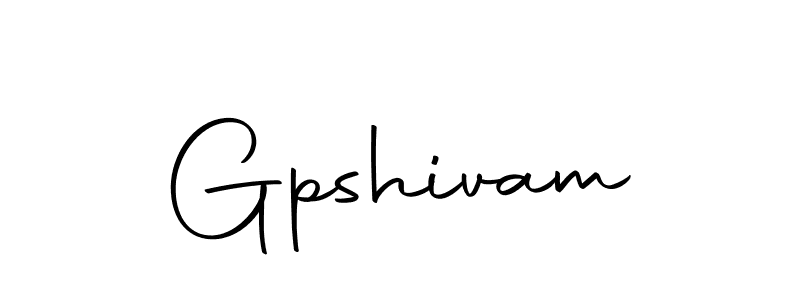 How to make Gpshivam name signature. Use Autography-DOLnW style for creating short signs online. This is the latest handwritten sign. Gpshivam signature style 10 images and pictures png
