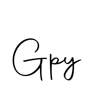 Use a signature maker to create a handwritten signature online. With this signature software, you can design (Autography-DOLnW) your own signature for name Gpy. Gpy signature style 10 images and pictures png