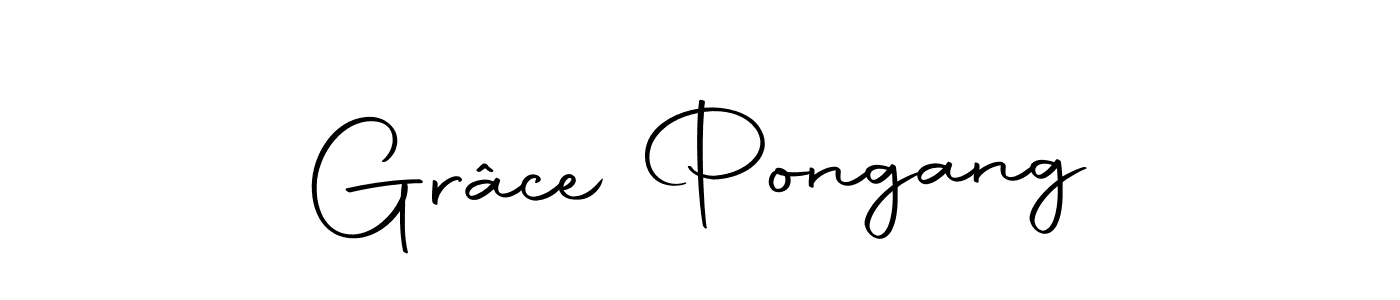 Create a beautiful signature design for name Grâce Pongang. With this signature (Autography-DOLnW) fonts, you can make a handwritten signature for free. Grâce Pongang signature style 10 images and pictures png