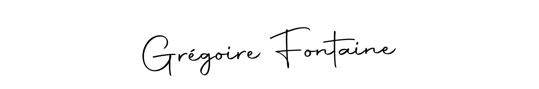 Design your own signature with our free online signature maker. With this signature software, you can create a handwritten (Autography-DOLnW) signature for name Grégoire Fontaine. Grégoire Fontaine signature style 10 images and pictures png