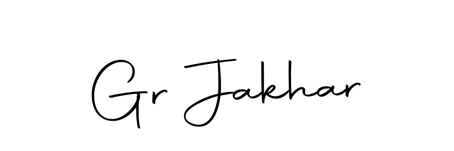 How to make Gr Jakhar name signature. Use Autography-DOLnW style for creating short signs online. This is the latest handwritten sign. Gr Jakhar signature style 10 images and pictures png