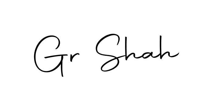 Make a beautiful signature design for name Gr Shah. With this signature (Autography-DOLnW) style, you can create a handwritten signature for free. Gr Shah signature style 10 images and pictures png