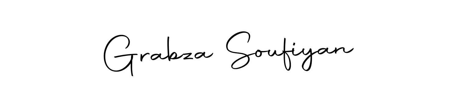 Similarly Autography-DOLnW is the best handwritten signature design. Signature creator online .You can use it as an online autograph creator for name Grabza Soufiyan. Grabza Soufiyan signature style 10 images and pictures png