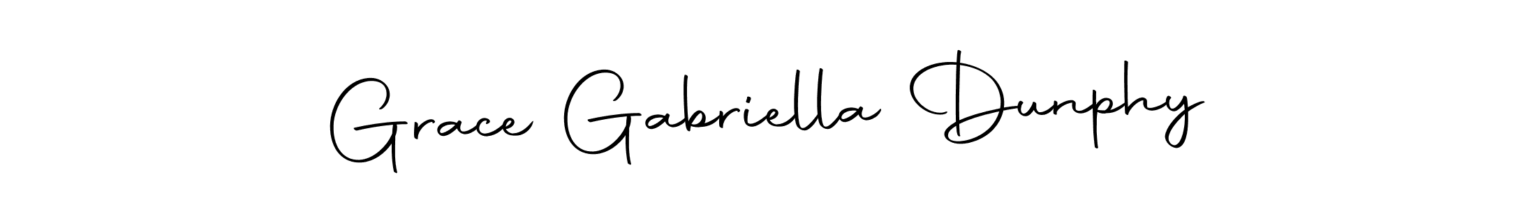 if you are searching for the best signature style for your name Grace Gabriella Dunphy. so please give up your signature search. here we have designed multiple signature styles  using Autography-DOLnW. Grace Gabriella Dunphy signature style 10 images and pictures png