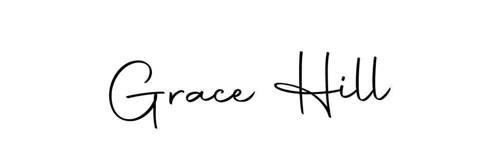 Use a signature maker to create a handwritten signature online. With this signature software, you can design (Autography-DOLnW) your own signature for name Grace Hill. Grace Hill signature style 10 images and pictures png