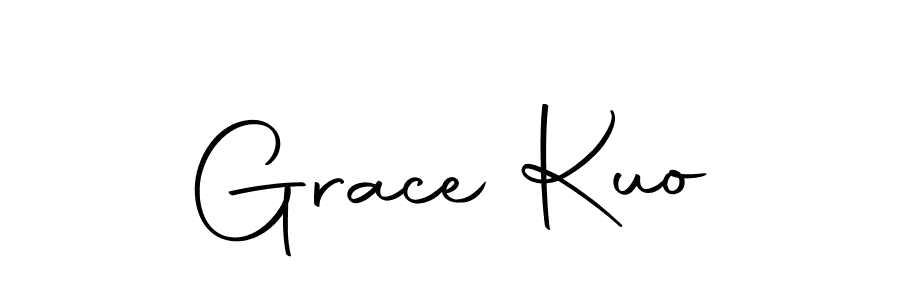 You should practise on your own different ways (Autography-DOLnW) to write your name (Grace Kuo) in signature. don't let someone else do it for you. Grace Kuo signature style 10 images and pictures png