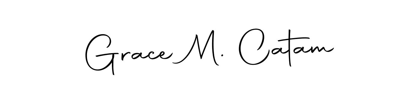 Create a beautiful signature design for name Grace M. Catam. With this signature (Autography-DOLnW) fonts, you can make a handwritten signature for free. Grace M. Catam signature style 10 images and pictures png