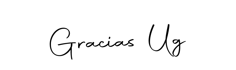 Design your own signature with our free online signature maker. With this signature software, you can create a handwritten (Autography-DOLnW) signature for name Gracias Ug. Gracias Ug signature style 10 images and pictures png