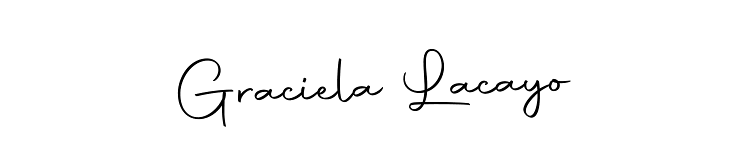 How to make Graciela Lacayo signature? Autography-DOLnW is a professional autograph style. Create handwritten signature for Graciela Lacayo name. Graciela Lacayo signature style 10 images and pictures png