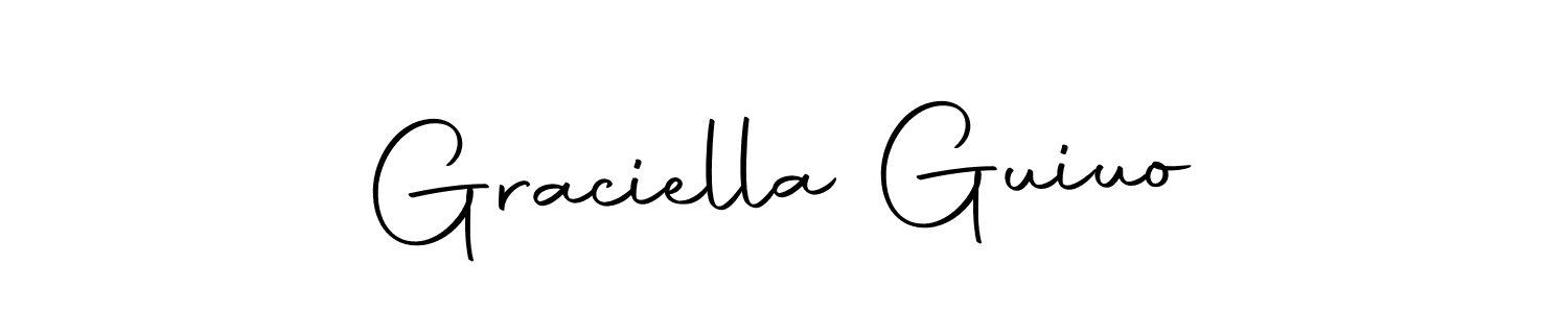 The best way (Autography-DOLnW) to make a short signature is to pick only two or three words in your name. The name Graciella Guiuo include a total of six letters. For converting this name. Graciella Guiuo signature style 10 images and pictures png