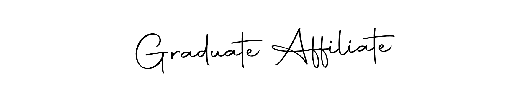 Also You can easily find your signature by using the search form. We will create Graduate Affiliate name handwritten signature images for you free of cost using Autography-DOLnW sign style. Graduate Affiliate signature style 10 images and pictures png