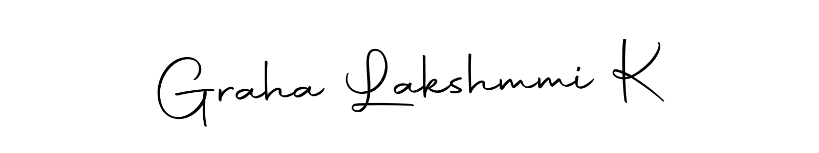 You can use this online signature creator to create a handwritten signature for the name Graha Lakshmmi K. This is the best online autograph maker. Graha Lakshmmi K signature style 10 images and pictures png