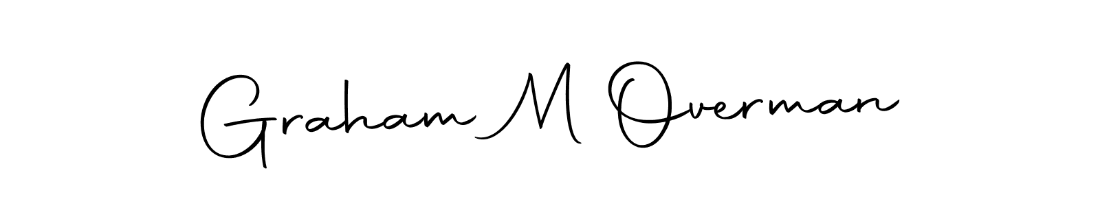 How to make Graham M Overman signature? Autography-DOLnW is a professional autograph style. Create handwritten signature for Graham M Overman name. Graham M Overman signature style 10 images and pictures png
