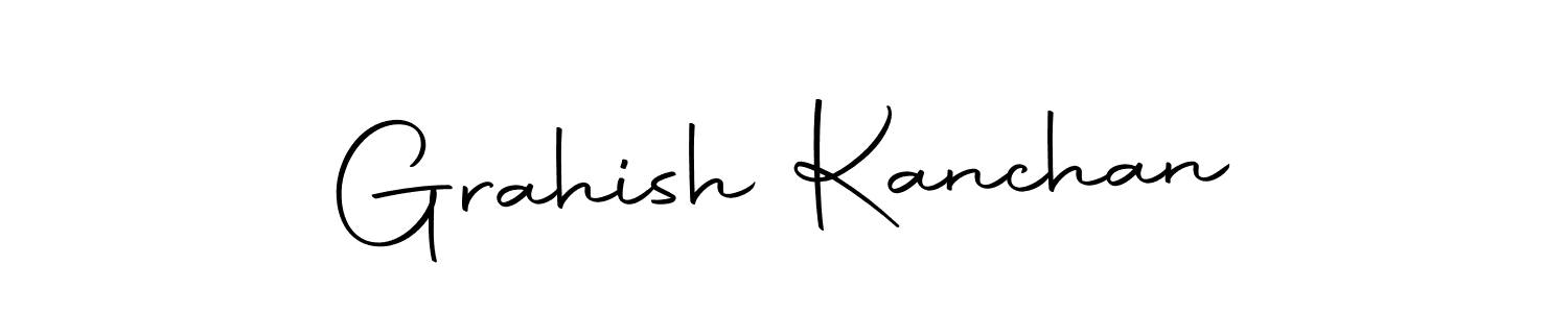 Grahish Kanchan stylish signature style. Best Handwritten Sign (Autography-DOLnW) for my name. Handwritten Signature Collection Ideas for my name Grahish Kanchan. Grahish Kanchan signature style 10 images and pictures png