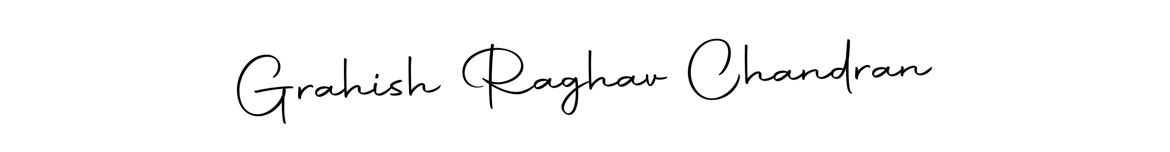 The best way (Autography-DOLnW) to make a short signature is to pick only two or three words in your name. The name Grahish Raghav Chandran include a total of six letters. For converting this name. Grahish Raghav Chandran signature style 10 images and pictures png