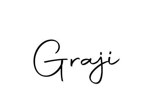 Use a signature maker to create a handwritten signature online. With this signature software, you can design (Autography-DOLnW) your own signature for name Graji. Graji signature style 10 images and pictures png